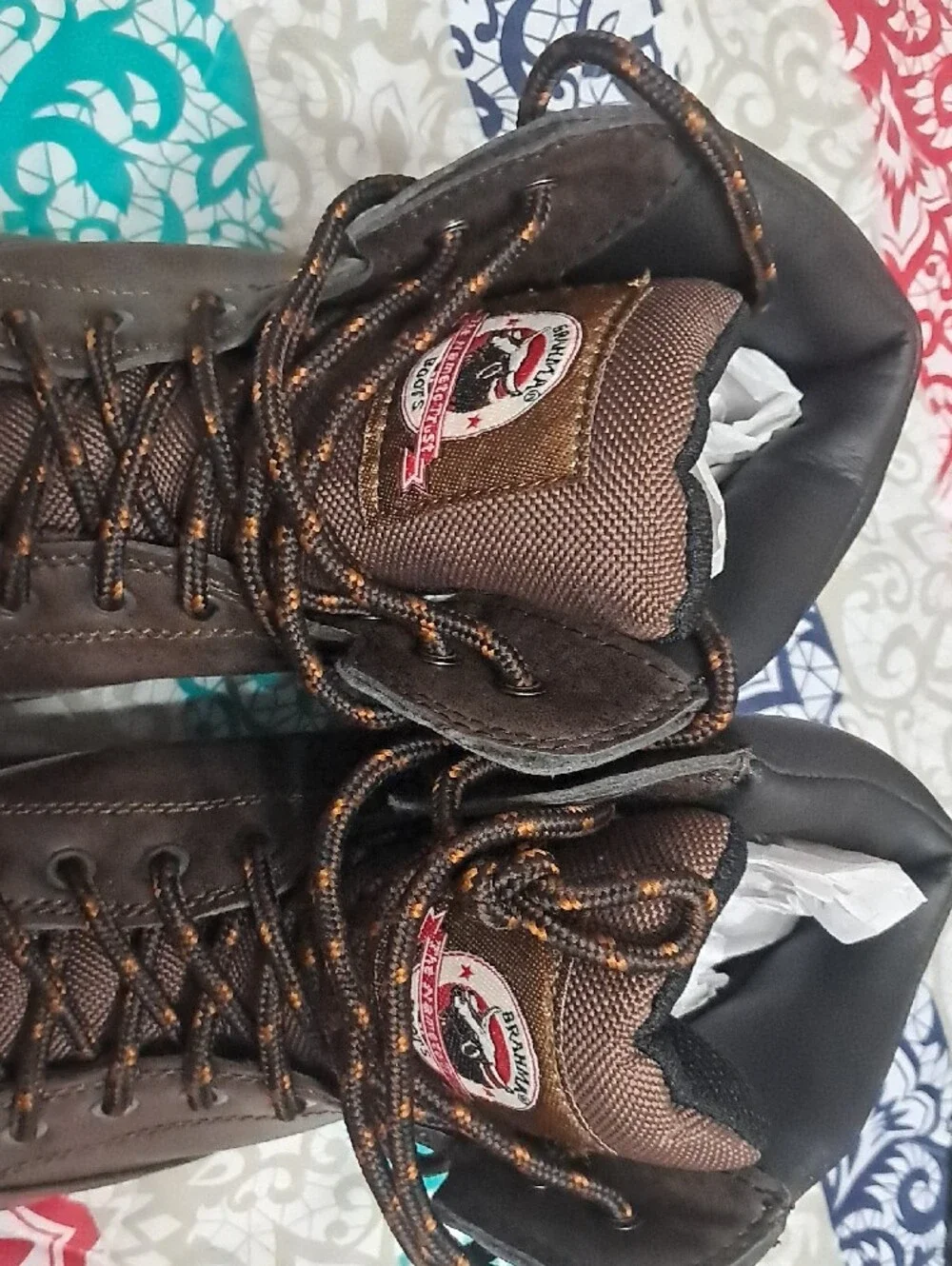 Brahma Black Box with Red Logo and Brown Boot Image